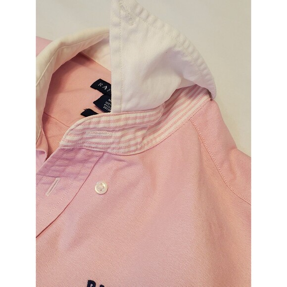 Ralph Lauren Womens Sz10 Sport Tennis Button Down Pink Spring Easter Thick - Picture 9 of 13